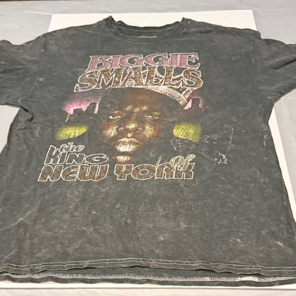 Vintage Gray Biggie Smalls Graphic T-Shirt - Picture 1 of 6